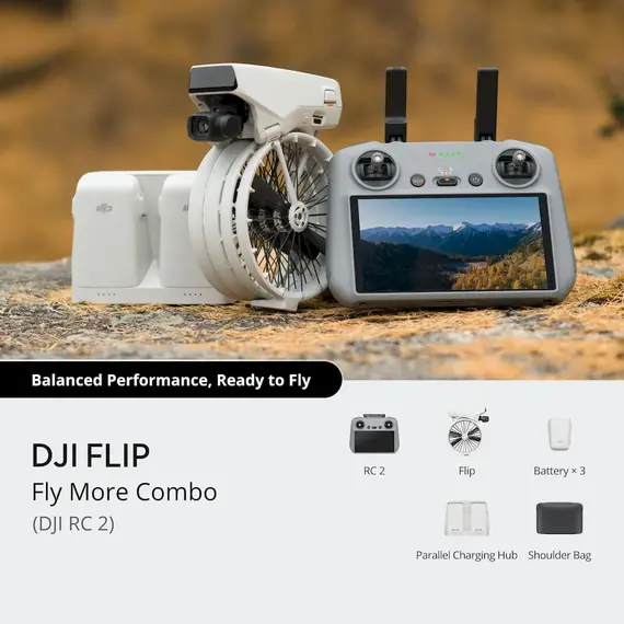 Dron DJI Flip Fly More Combo CR 2, bardhe 7