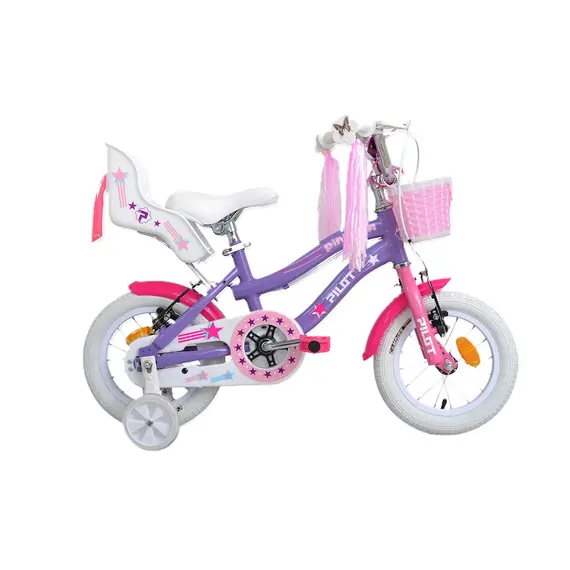 Biçikletë për fëmijë 14" Kids Bike Pintera Purple