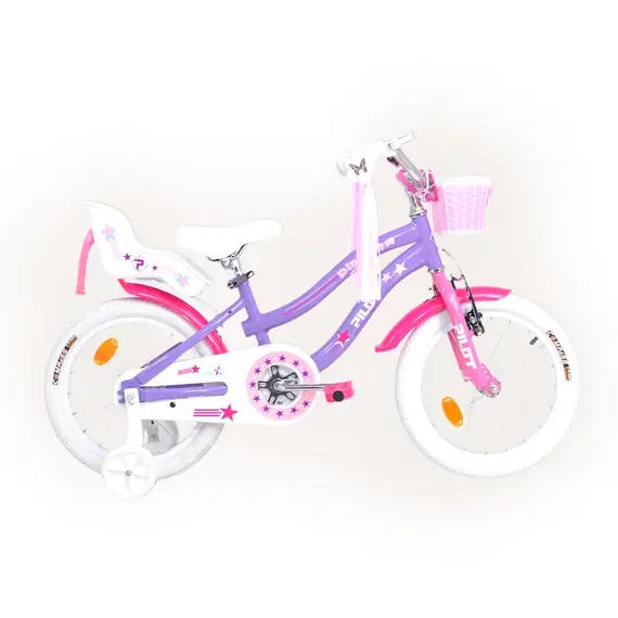Biçikletë për fëmijë 16" Kids Bike Pintera Purple
