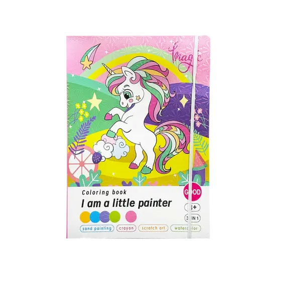 Libër Për Ngjyrosje, Unicorn, Ngjyra: Rozë