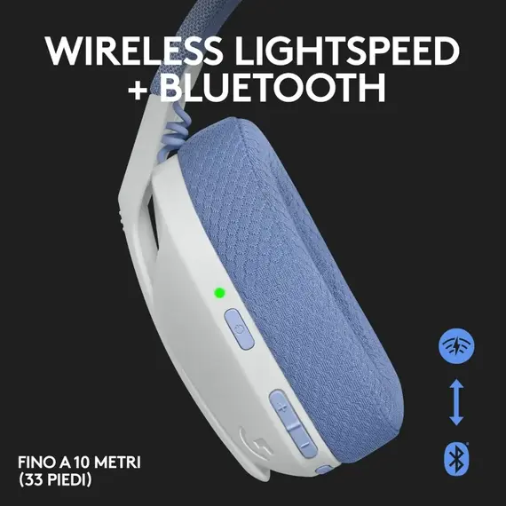 Kufje Logitech G435 Lightspeed, bardhe, 3 image