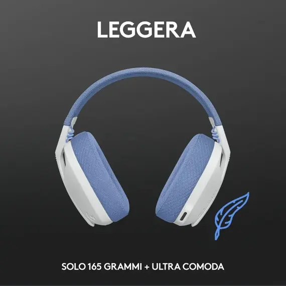 Kufje Logitech G435 Lightspeed, bardhe, 5 image
