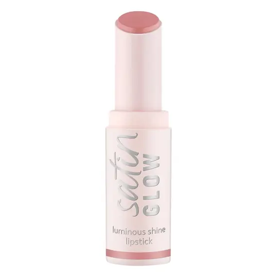 essence satin GLOW luminous shine lipstick 02