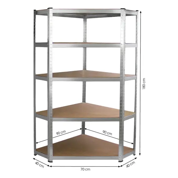 Raft metali kendor, 90x40x180cm, Fieldmann, 2 image