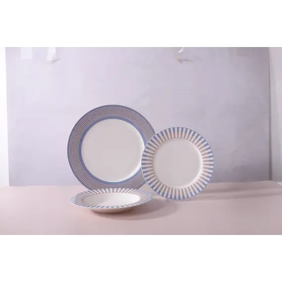 Pjata set 18 copë, Ngjyra: Kaltërt, 3 image