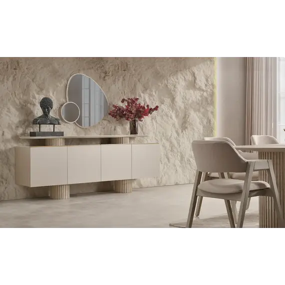 Komode 4D Artemis, hiri, travertine, 2 image