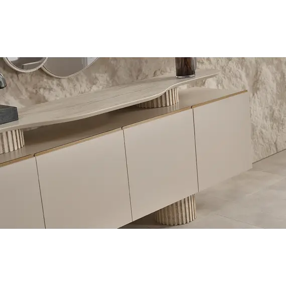 Komode 4D Artemis, hiri, travertine, 4 image
