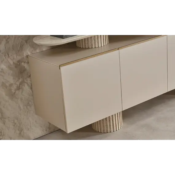 Komode 4D Artemis, hiri, travertine, 8 image