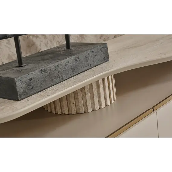Komode 4D Artemis, hiri, travertine, 9 image