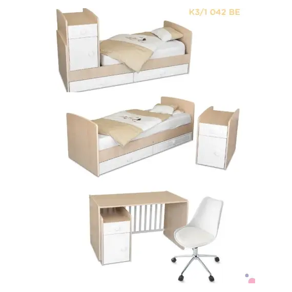 Krevat & Dollap 3në1 Bedesk, 2 image