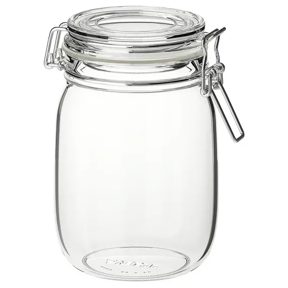 IKEA KORKEN Kavanoz qelqi 1l