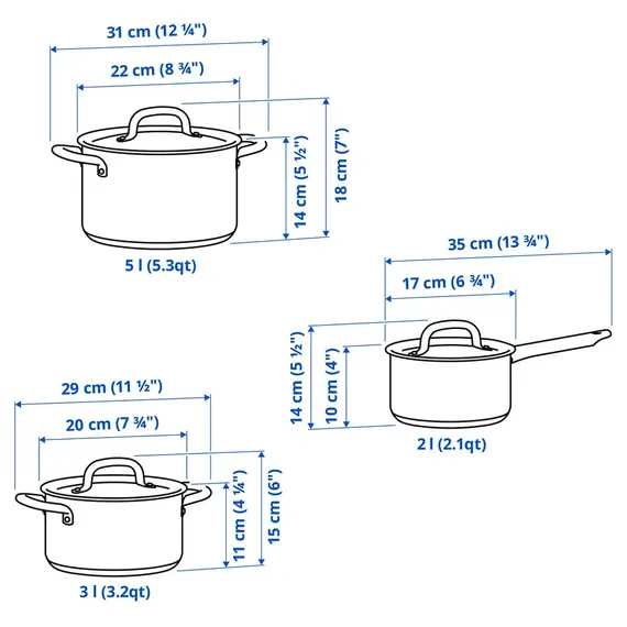 IKEA IKEA Tenxhere set 3 copë, 5 image