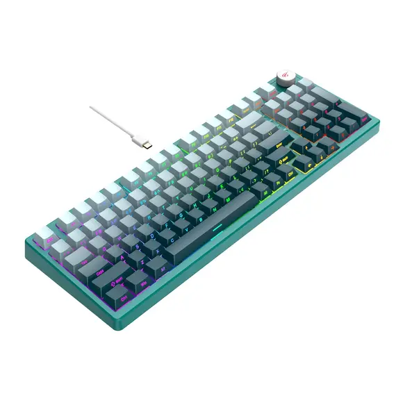 Tastiere Gaming HAVIT KB899L, bardhe/gjelbert 3