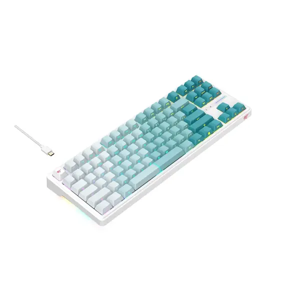 Tastiere Gaming HAVIT KB901L, bardhe/gjelbert 3