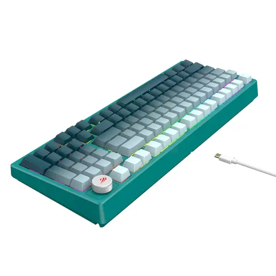 Tastiere Gaming HAVIT KB899L, bardhe/gjelbert 4