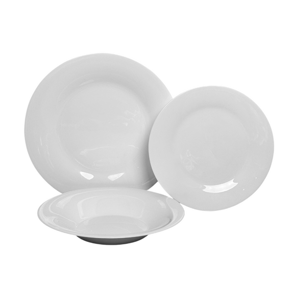 Set Pjatash Klasike 18 Copë – E Bardhë, 2 image