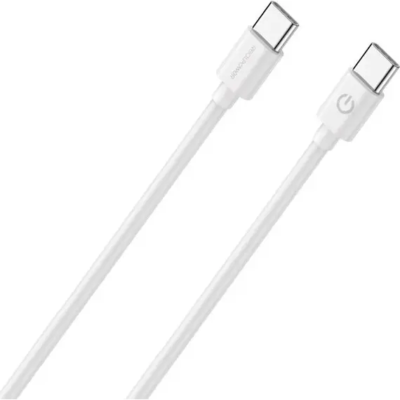 Kabell RealPower USB-C ne USB-C 2m 3A, bardhe