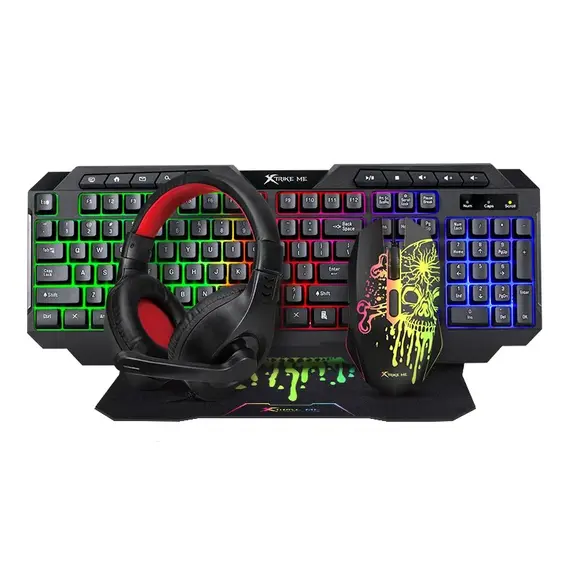 Set XTRIKE Gaming 4ne1, Tastiere, maus,kufje dhe mauspad CMX-415