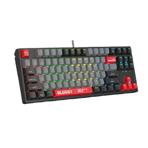 Tastiere Bloody  S87 USB US, kuqe, 2 image