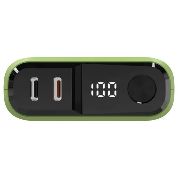 Power bank RealPower PB-10000C PD+3X Type-C, gjelb, 3 image