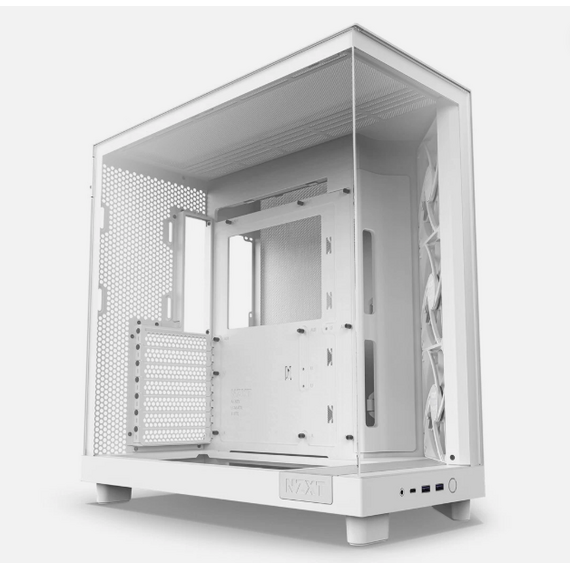 Shtepize e zbrazet NZXT H6 Flow RGB, bardhe