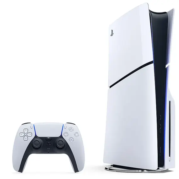 Konzole Sony PlayStation 5 Slim DISC 1TB, bardhe/zeze