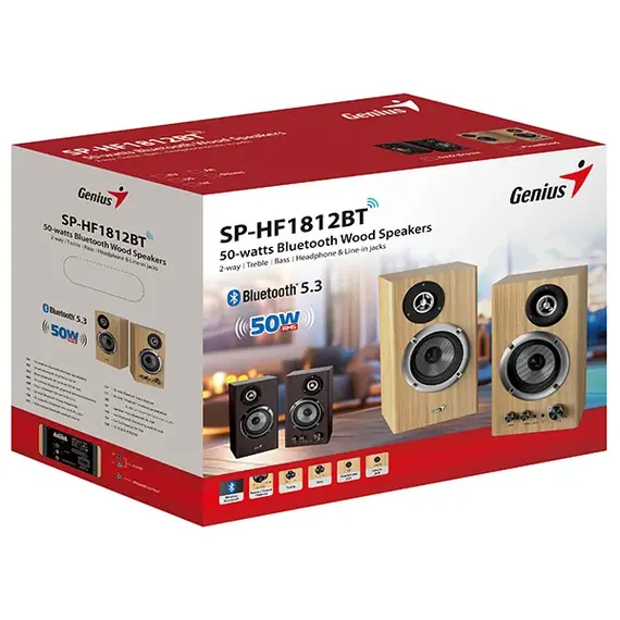 Altoparlant Genius Pine Wood SP-1812BT, 4 image