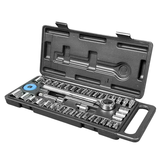 Set çelesash me krik dhe soketa 40 pjese (1/4" & 3/8"), GoBau