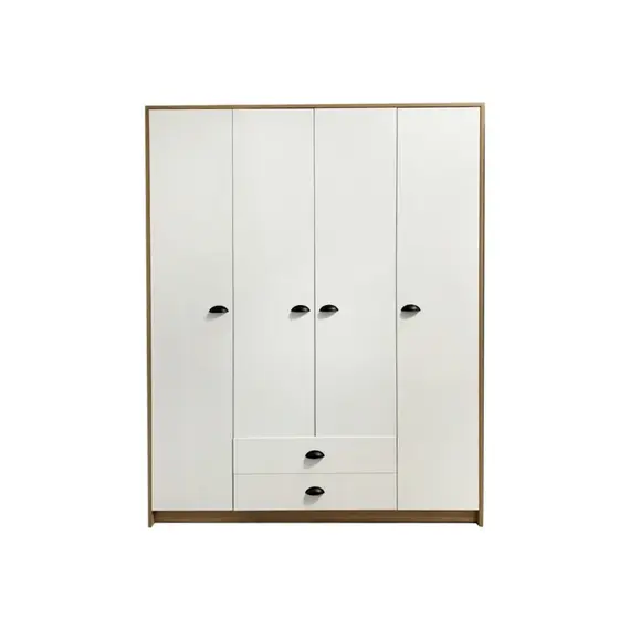 Dollap Legnano, 207x160x57cm, 4KI, bardhe mat, 2 image