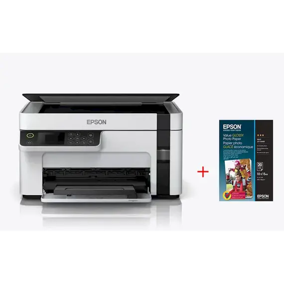 Printer Epson Ecotank M2120+Leter Per Printer Epson S400037 10X15Cm Glossy