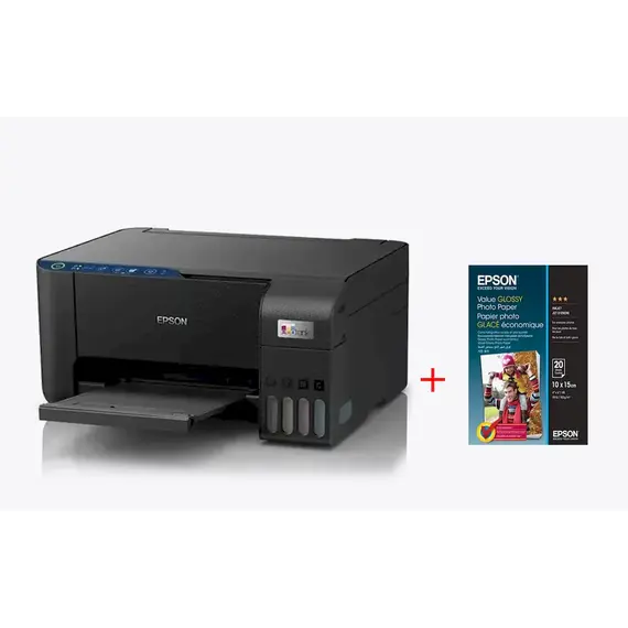 Printer multifunksional EPSON L3271 wireless,ink 103+ Leter Per Printer Epson S400037 10X15Cm Glossy