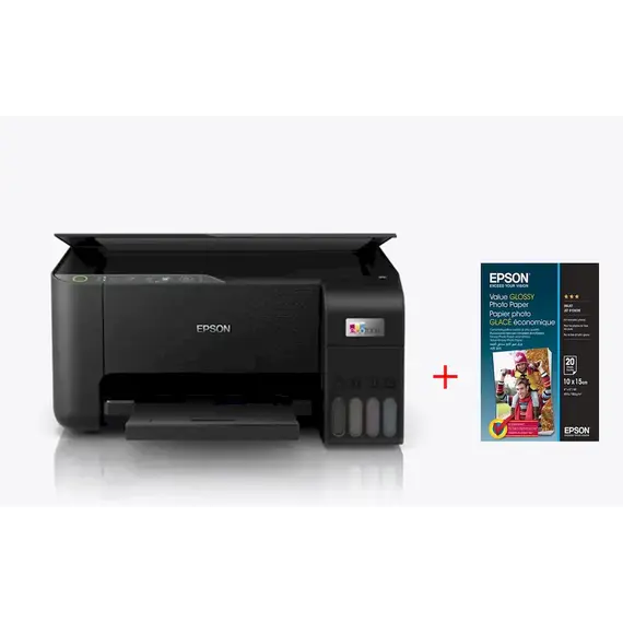 Printer multifunksional EPSON L3270+Leter Per Printer Epson S400037 10X15Cm Glossy