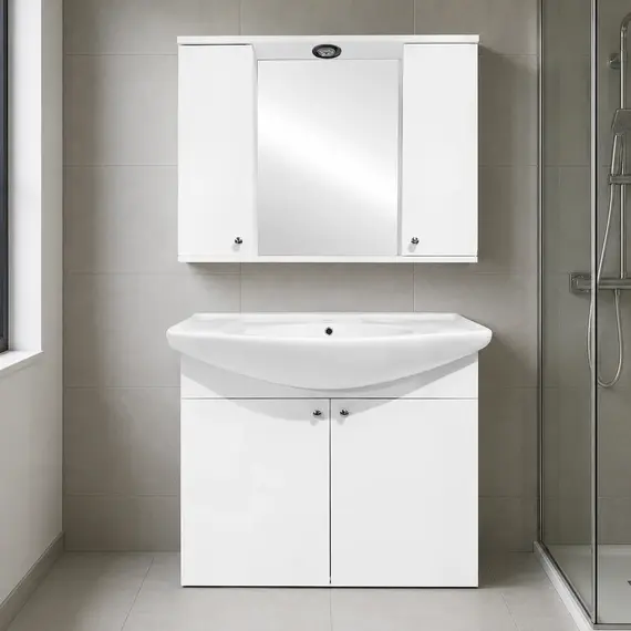 Dollap Albury, 100cm, bardhe