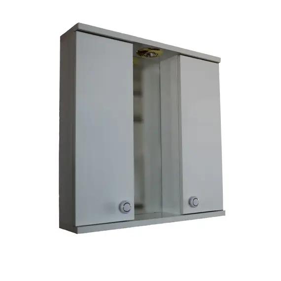 Dollap me Pasqyre, 60 cm, bardhe, 2 image