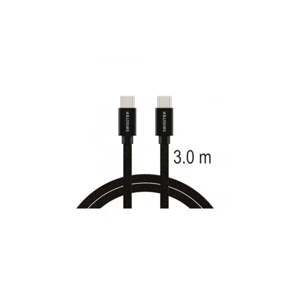 Kabell Swissten Textile USB-C/USB 3M, zeze