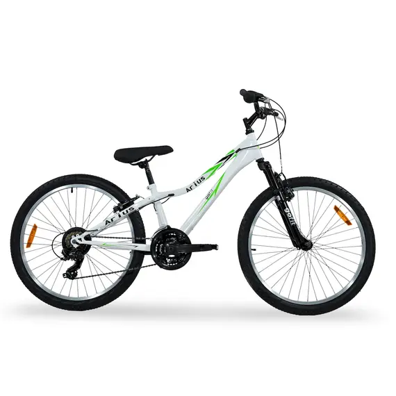 Biçiklete 24" MTB Arius White Steel