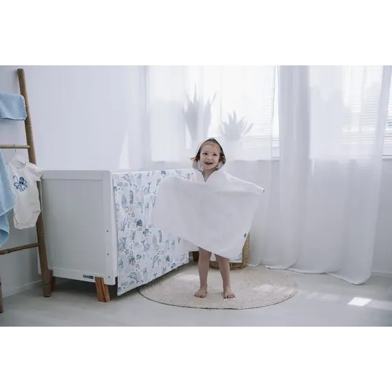 Peshqir bodymantil  per bebe FreeON,  bardhe