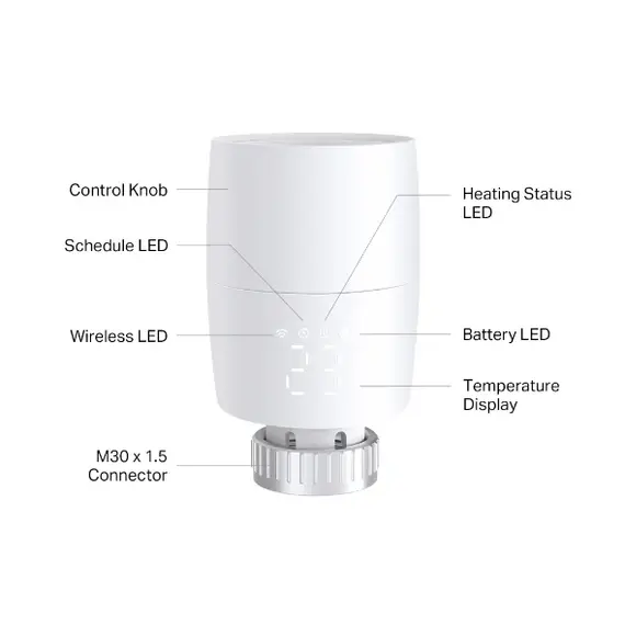Termostat Smart Tp-Link per radiatore, 2 image