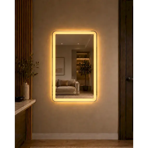 Pasqyre led 60x80cm me 3 ngjyra ndriçimi, 4 image