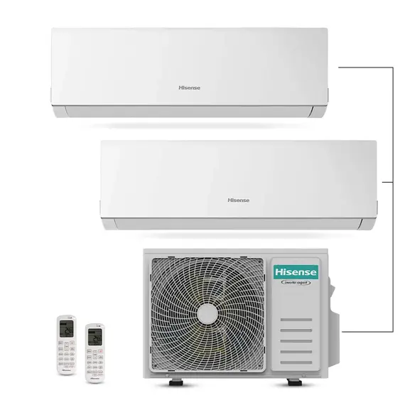 Kondicioner Hisense DJ25LE0EG - 9000 BTU + DJ35LE0EG - 12000 BTU +  Kondicioner Outdoor Hisense 2AMW52U4RXC - 19000 BTU