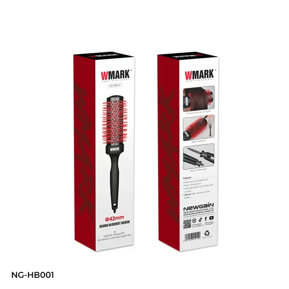 Furçe Profesionale per Stilim 43mm Wmark NG-HB001C, 4 image