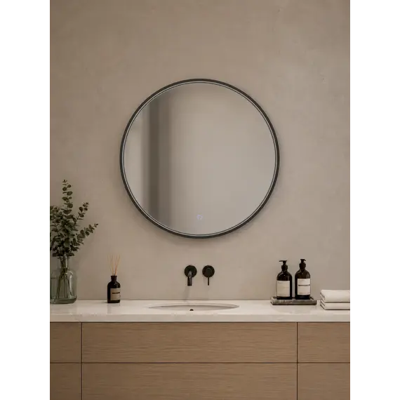 Pasqyre led 70x70cm me 3 ngjyra ndriçimi