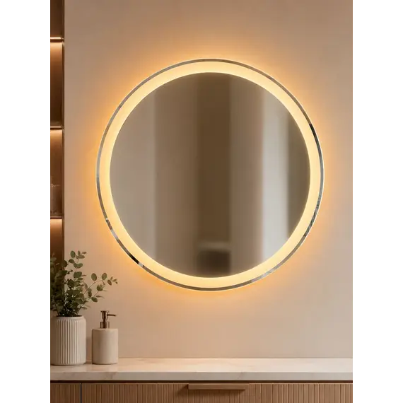 Pasqyre led 70x70cm me 3 ngjyra ndriçimi