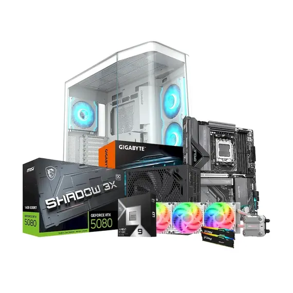 Kompjuter Gaming GNTC R9-9950X3D2, RTX5080, 2x32GB DDR5, 2TB SSD NVME