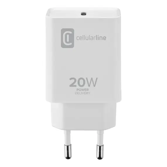 Adapter CellularLine  USB Type-C  20W, bardhe