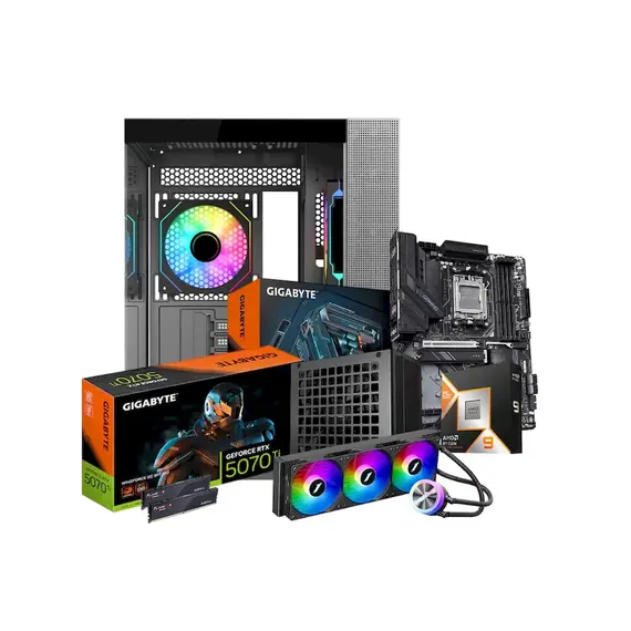 Kompjuter Gaming GNTC R9-9950X3D, RTX5080, 2x16GB DDR5, 2TB SSD NVME