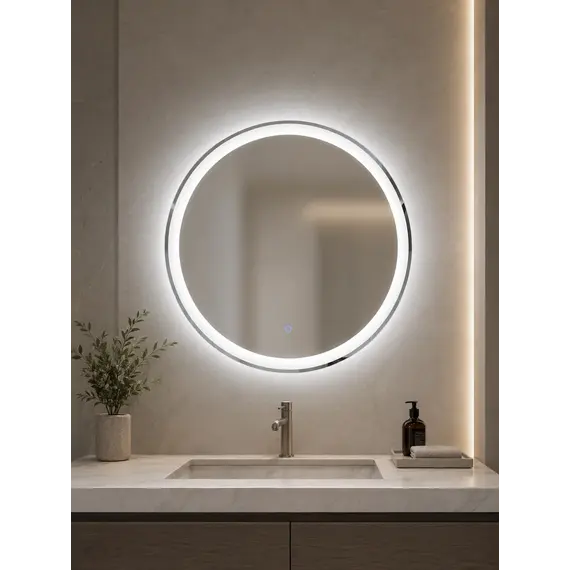 Pasqyre led 70x70cm me 3 ngjyra ndriçimi, 2 image