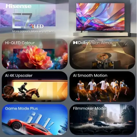 Televizor Hisense 65" 65E7S Hi-QLED 4K UHD 5