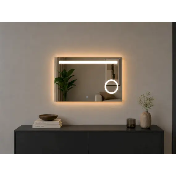 Pasqyre led 60x80cm me 3 ngjyra ndriçimi, 4 image