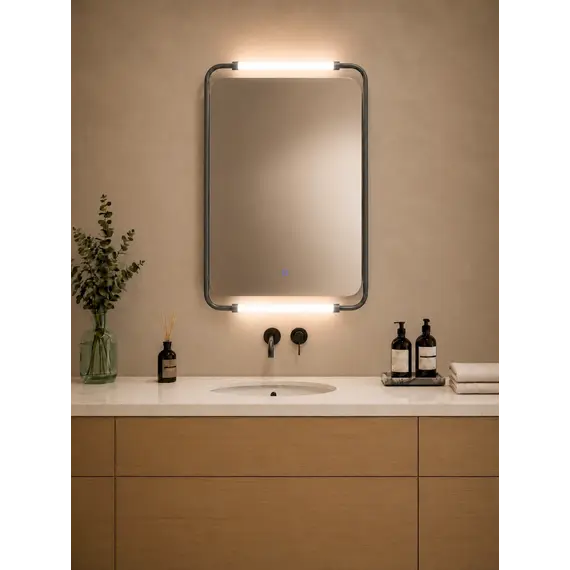 Pasqyre led 60x81.6cm me 3 ngjyra ndriçimi, 4 image